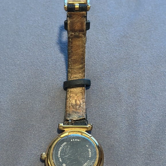 Fossil Women's Carlie Mini Three-Hand Black Leather Watch, ES4504 - Picture 5 of 6